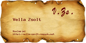 Vella Zsolt névjegykártya